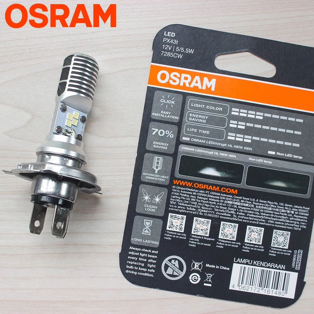 Bóng đèn LED OSRAM HS1 xe Air Blade, Wave RS, Future Neo, Exciter 135/150, Vision, Lead 125 tăng sáng trắng (7285CW) - Ảnh 2