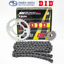 Nhông sên dĩa DID xe Sirius new (sên 9 ly) 428DXN-104L, 15T-35T