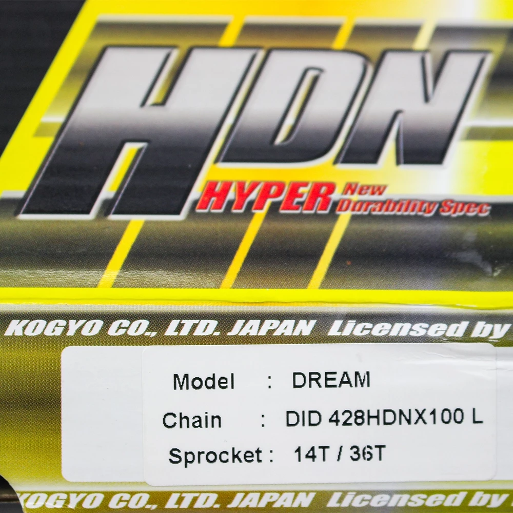 Nhông sên dĩa DID xe Dream (sên 10 ly) 428HDN-100L, 14T-36T - Ảnh 3
