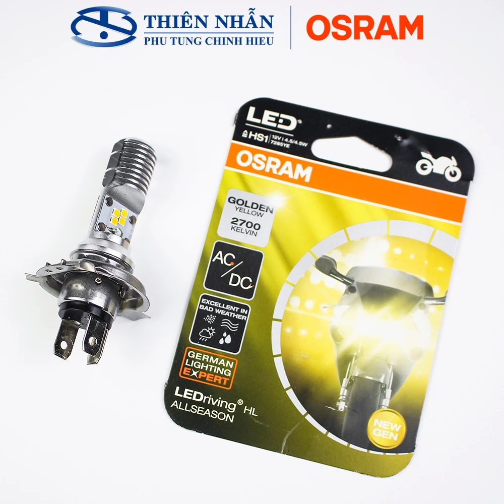 Bóng đèn LED OSRAM HS1 xe Air Blade 125, Wave RS, Future Neo, Exciter 135/150, Vision tăng sáng, phá sương (7285YE) - Ảnh 3