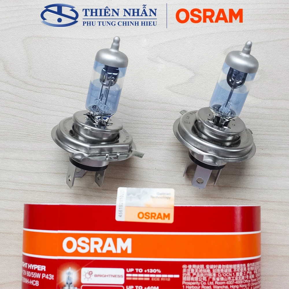Bóng đèn HALOGEN OSRAM H4 trước SH, Dylan, Attila tăng sáng (64193NH-HCB) - Ảnh 2