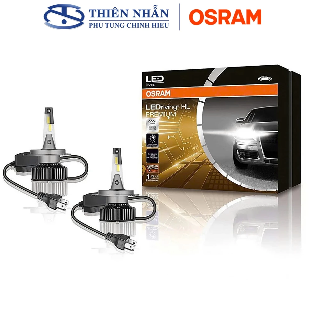 Bóng đèn LED OSRAM H4 xe SH, Mô tô, Ô tô, Air Blade, Vision, Exciter, Wave RS, Future Neo siêu sáng trắng (46204CW) - Ảnh 3