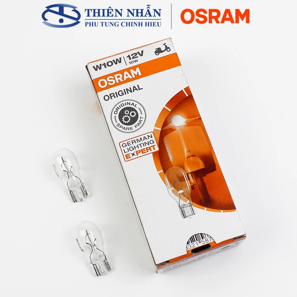 Bóng đèn xi nhan OSRAM T13 cho nhiều dòng xe Dream, Wave, Sirius, Viva,.. vàng (92910A) / trắng (92910) - Ảnh 3