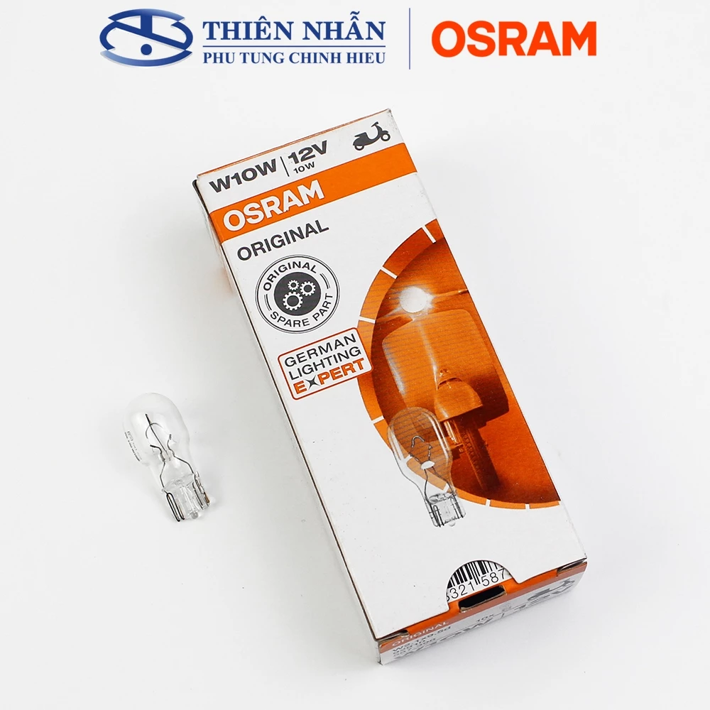 Bóng đèn xi nhan OSRAM T13 cho nhiều dòng xe Dream, Wave, Sirius, Viva,.. vàng (92910A) / trắng (92910) - Ảnh 2