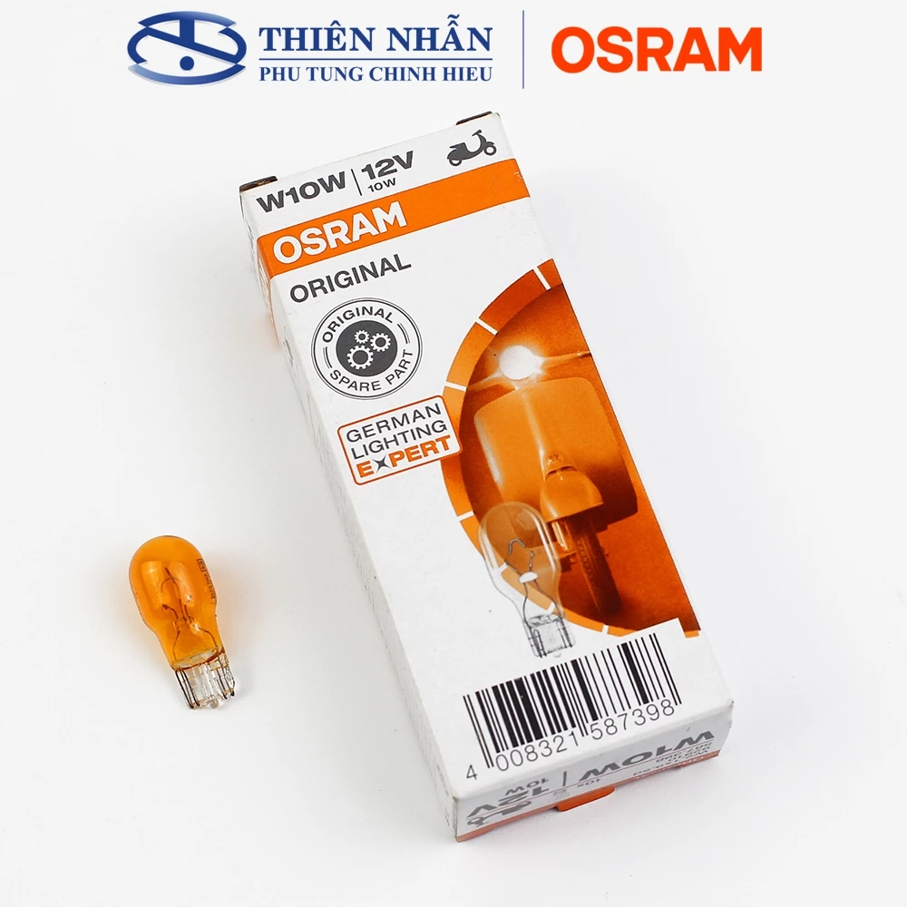 Bóng đèn xi nhan OSRAM T13 cho nhiều dòng xe Dream, Wave, Sirius, Viva,.. vàng (92910A) / trắng (92910) - Ảnh 5